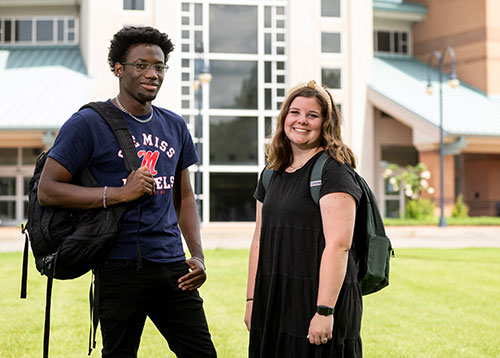NWCC students in front of DeSoto Center